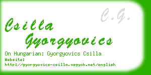 csilla gyorgyovics business card